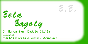 bela bagoly business card